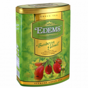 Чай "Еdems" 200г ж/б ТУБУС зелен."Барбарис Гранат" крупнолист._12шт/ящ